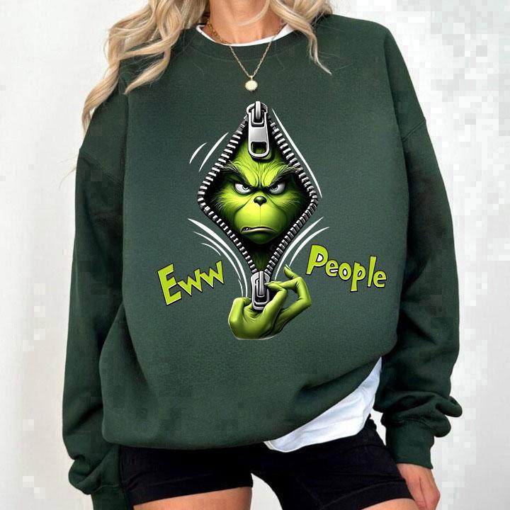 Christmas Crewneck, Christmas Gift Ew People Sweater, Christmas 2024 Sweatshirt Womenswear Check