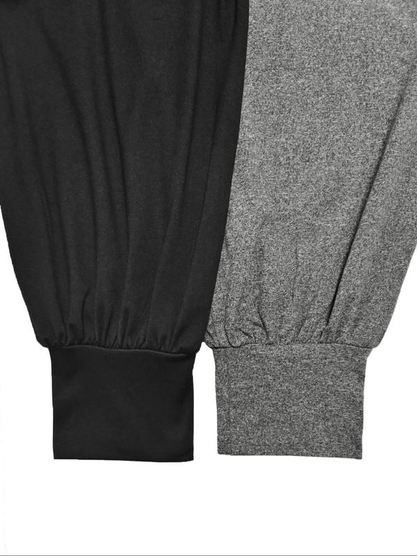 Women's Solid Ruched Pocket Jogger Pants, Casual Comfy High Waist Trousers for Daily Wear, Ladies Bottoms for Summer