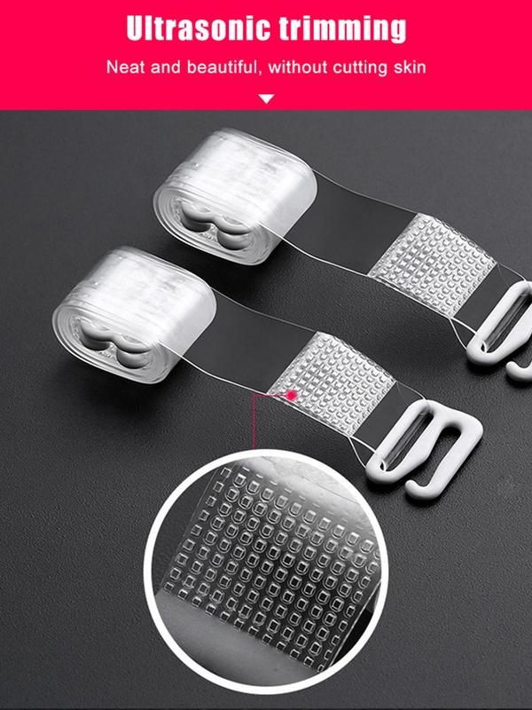 Women's 1 Pair Transparent Bra Strap, Anti-slip Durable Invisible Shoulder Strap, Lingerie Accessories for Daily Use