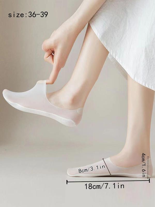 Women's 9 Pairs Solid Thin Sheer Invisible Socks, Soft Comfy Breathable Low Cut Socks for Daily Wear, Multipack Women Socks for Summer