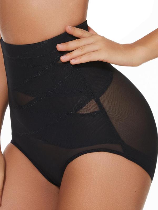 Women's High Waist Shapewear Panty, Solid Tummy Control Shapewear Clothing, High Stretch Seamless Shapewear Bottoms for Daily Wear, Fall Wear, Fallfreshness
