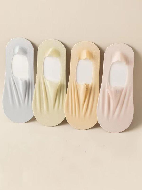 Women's 9 Pairs Solid Thin Sheer Invisible Socks, Soft Comfy Breathable Low Cut Socks for Daily Wear, Multipack Women Socks for Summer