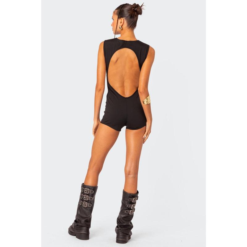 Brynley Open Back Romper
