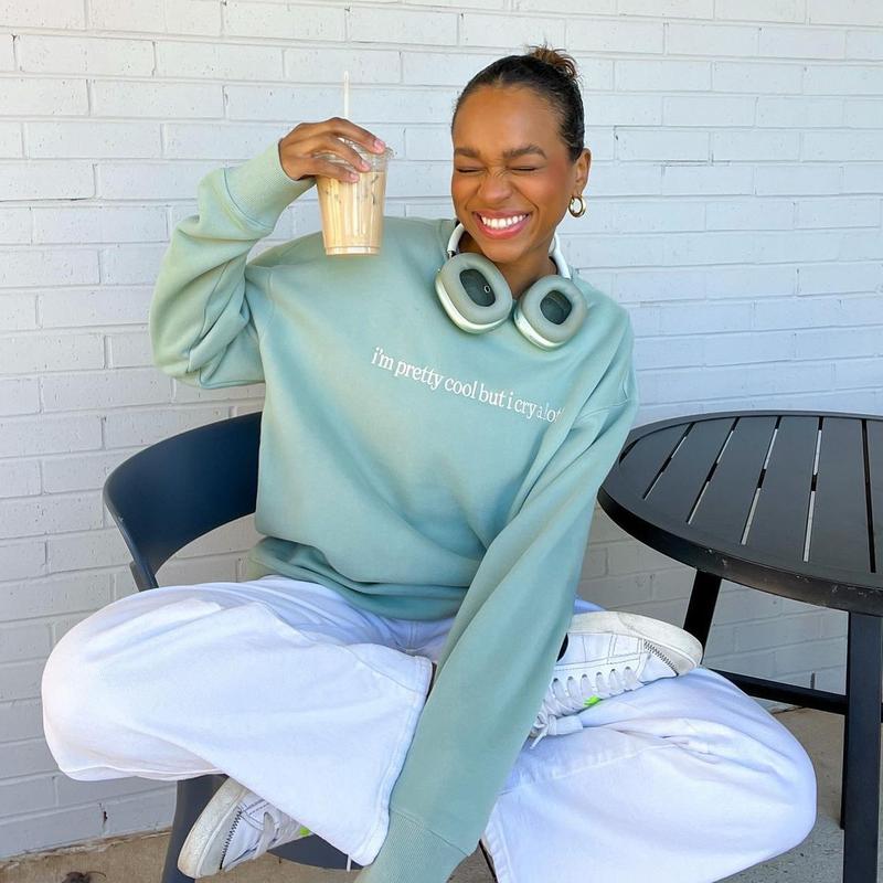 Cry A Lot! (wipe tears here) Crewneck