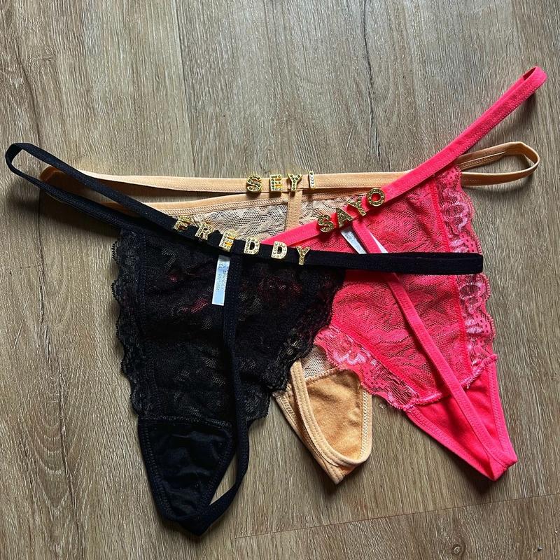 Custom Name Thong Panties for Women - High-Quality and Comfortable