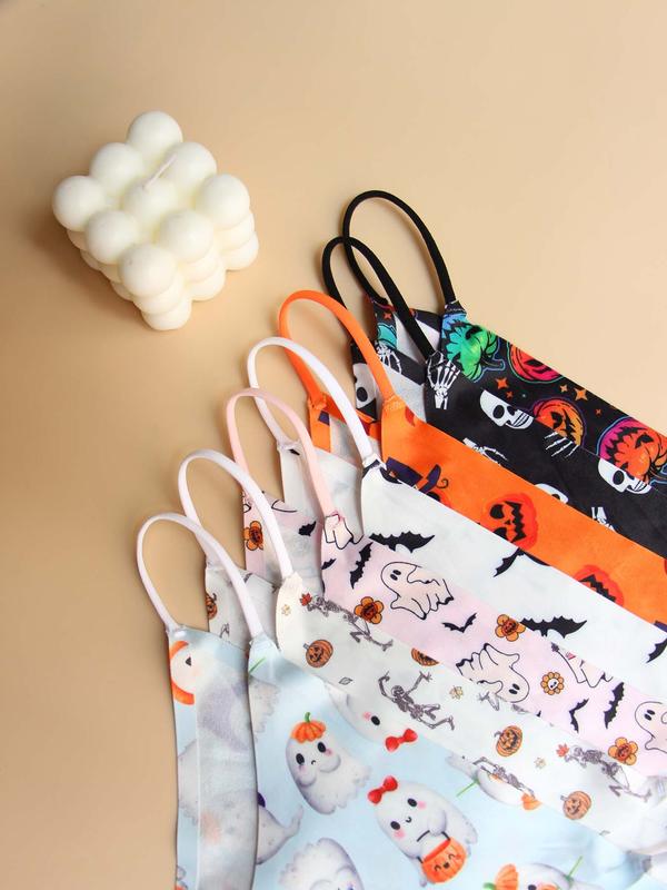 Women's Drop Waist Panties, Halloween Themed Print Casual Soft Comfy Breathable Seamless Knicker for Daily Wear, Knicker for Women, Ladies Underwear for All Seasons