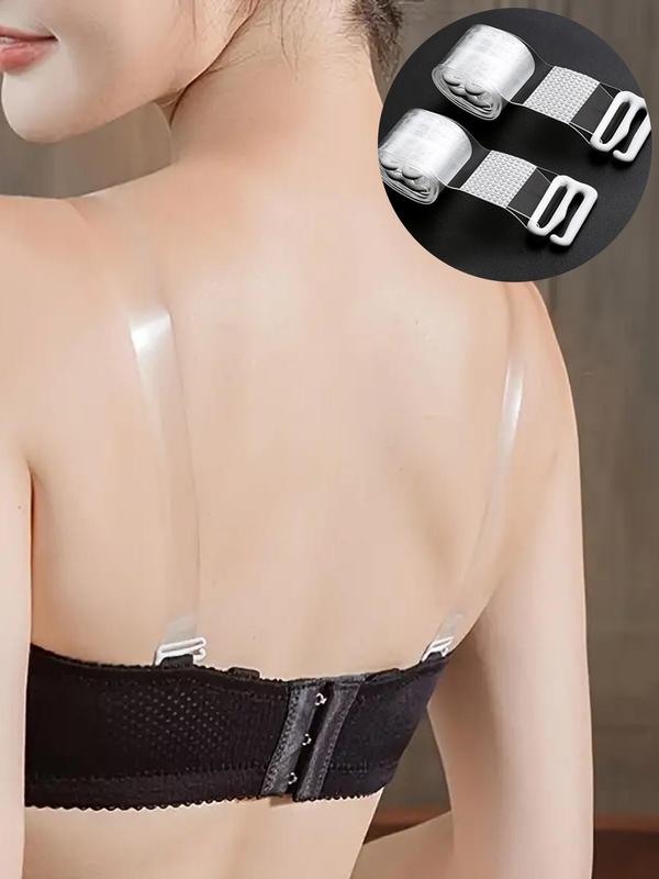 Women's 1 Pair Transparent Bra Strap, Anti-slip Durable Invisible Shoulder Strap, Lingerie Accessories for Daily Use