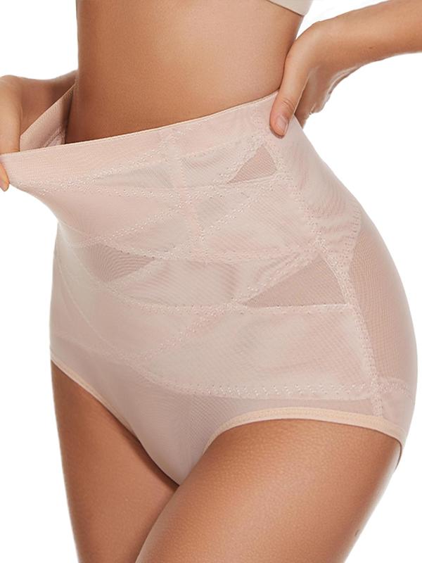 Women's High Waist Shapewear Panty, Solid Tummy Control Shapewear Clothing, High Stretch Seamless Shapewear Bottoms for Daily Wear, Fall Wear, Fallfreshness