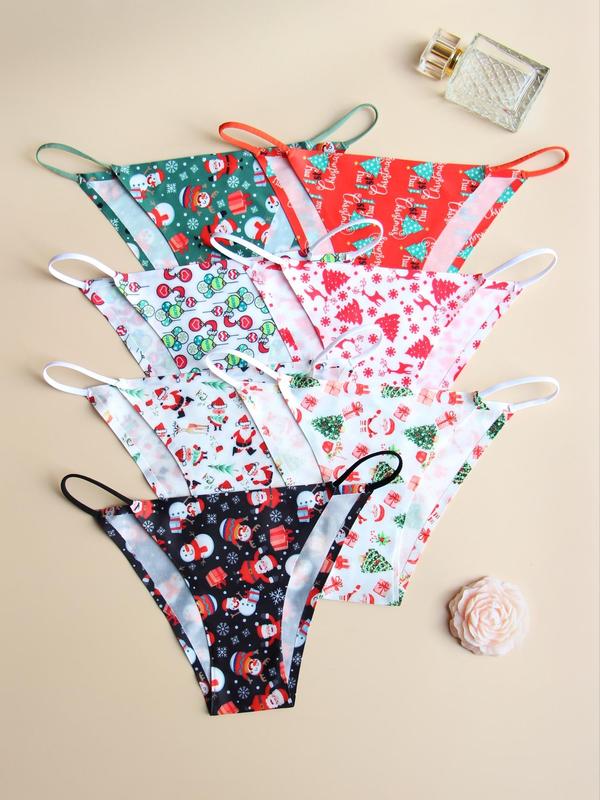 Women's Drop Waist Panties, Halloween Themed Print Casual Soft Comfy Breathable Seamless Knicker for Daily Wear, Knicker for Women, Ladies Underwear for All Seasons