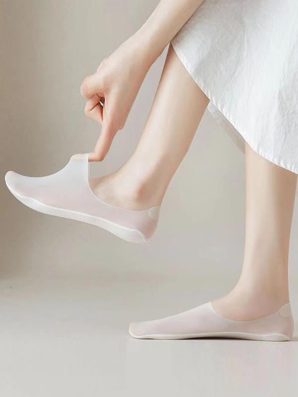 Women's 9 Pairs Solid Thin Sheer Invisible Socks, Soft Comfy Breathable Low Cut Socks for Daily Wear, Multipack Women Socks for Summer