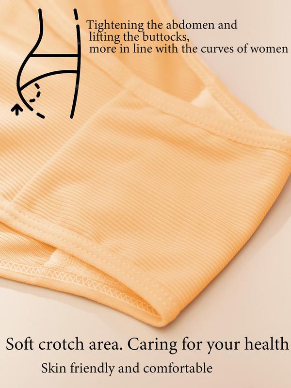 Plus Size Letter Tape Panty, Casual Comfy Breathable Knicker for Daily Wear, Women's Underwear for All Seasons