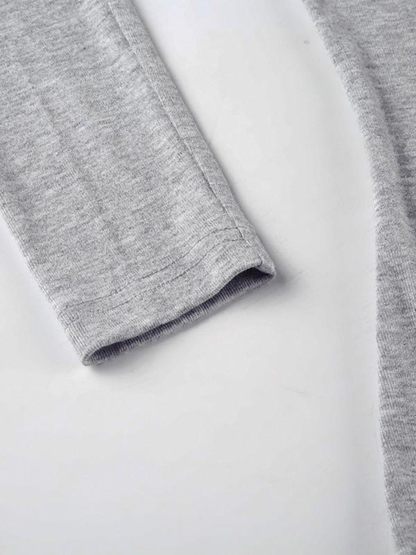 Women's Glitter Twists Front V Neck Tee, Y2K Casual Long Sleeve T-Shirt for Fall & Winter, Women's Clothing for Daily Wear