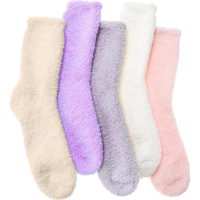 Fuzzy Socks Fluffy Thick Warm Winter Soft Cozy Plush Sleep Home Fleece Cabin Soft House Socks for Women Men