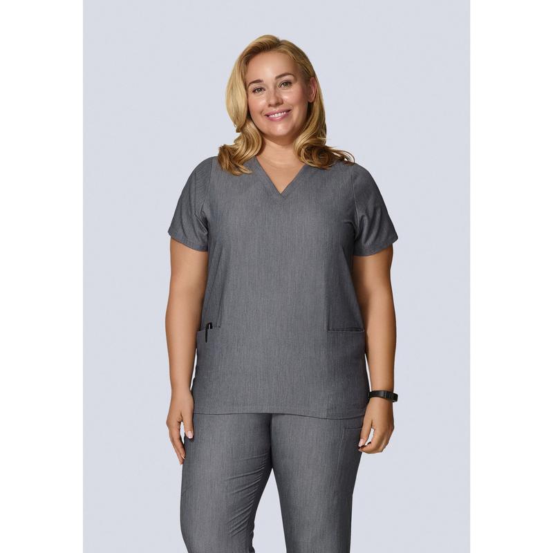 6 Pocket Top Gray