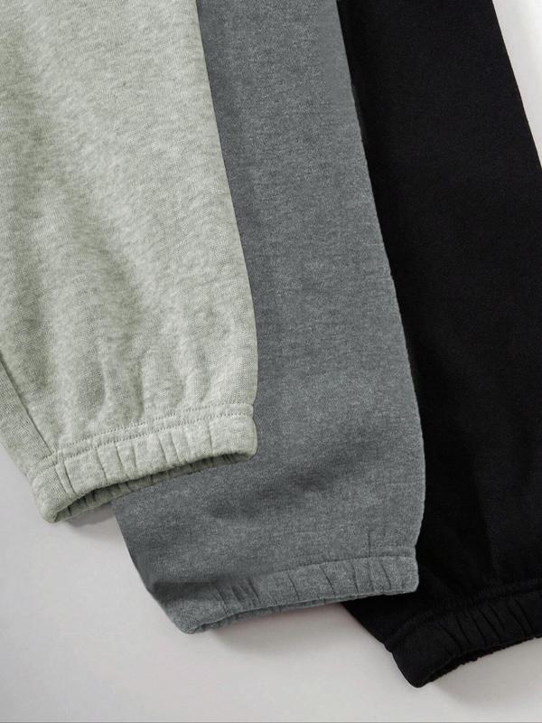 Women's Letter Print Elastic Waist Jogger Pants, Casual Comfy Trousers for Daily Wear, Ladies Bottoms for All Seasons