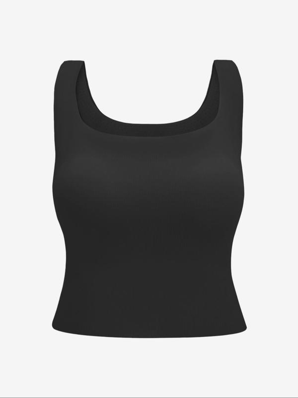 Women's Solid Color Wireless Bra, Breathable Comfortable Removable Chest Pads Lingerie Top, Soft Skin-friendly Fabric Lingerie for All Seasons