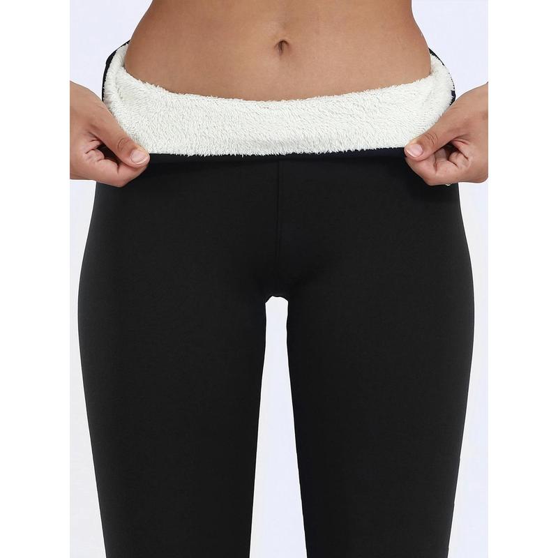 Women Lamb Fleece Legging Seamless High Waist Thick Thermal Legging Fashion Winter Warm Female Tights Insulated Pantalon Pants