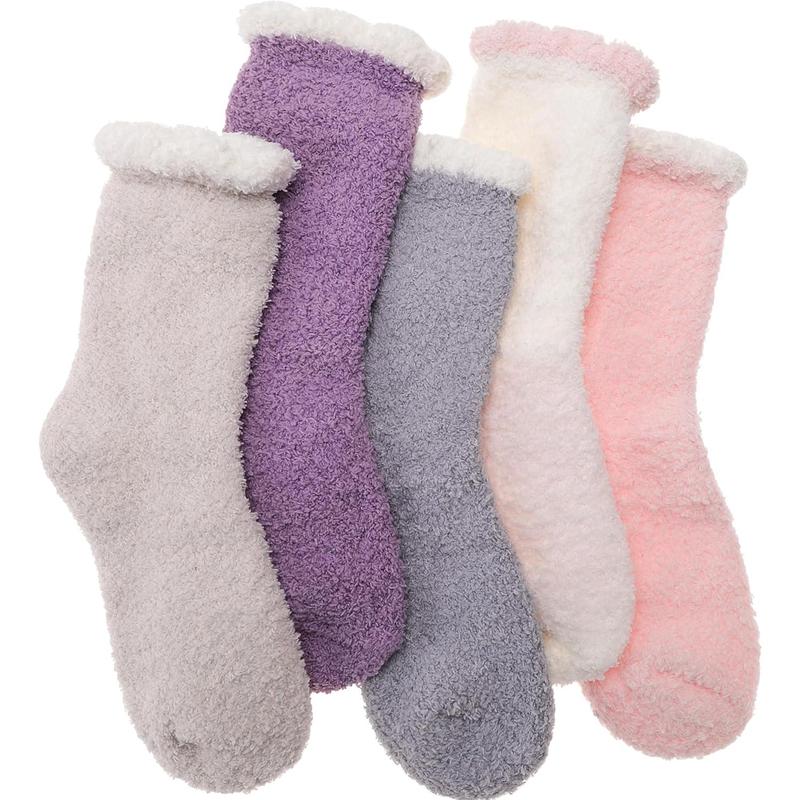 Fuzzy Socks Fluffy Thick Warm Winter Soft Cozy Plush Sleep Home Fleece Cabin Soft House Socks for Women Men
