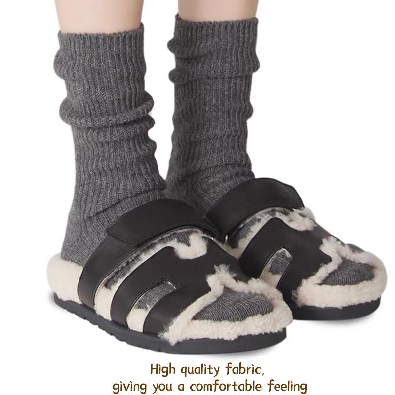 Women's Solid Crew Socks, Baggy Socks, Multi-pack Basic Soft Comfy Breathable Cozy Midcalf Socks for Daily Wear, Socks for Women, Comfort Casual Womenswear, Lady's Fall & Winter Socks & Hosiery, Minimalist Fall Winter Clothes