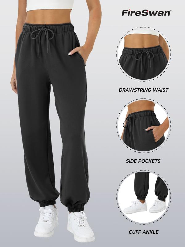 FireSwan Women's Sweatpants with Pockets Drawstring Casual Baggy Joggers Pants Workout Lounge Athletic Bottoms