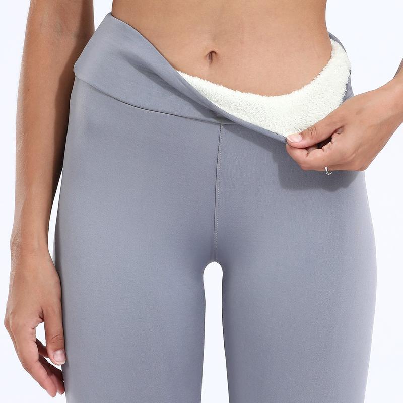 Women Lamb Fleece Legging Seamless High Waist Thick Thermal Legging Fashion Winter Warm Female Tights Insulated Pantalon Pants