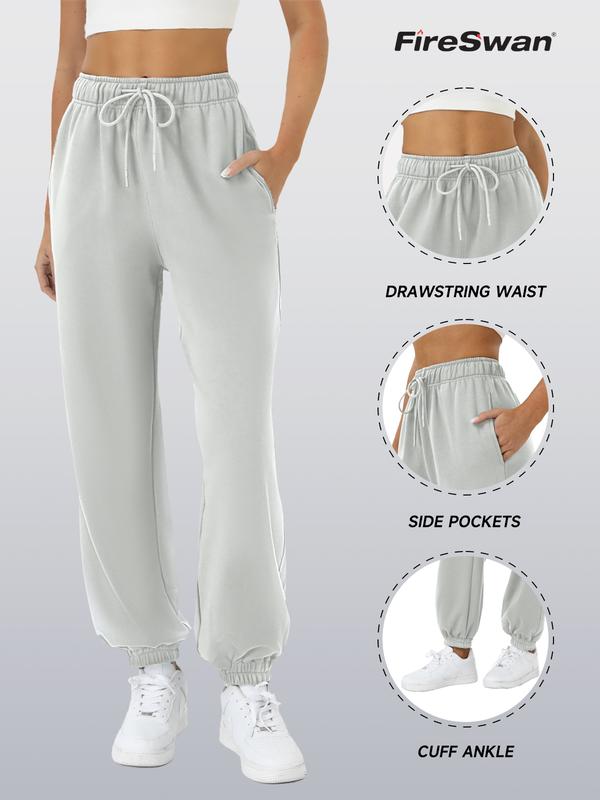 FireSwan Women's Sweatpants with Pockets Drawstring Casual Baggy Joggers Pants Workout Lounge Athletic Bottoms