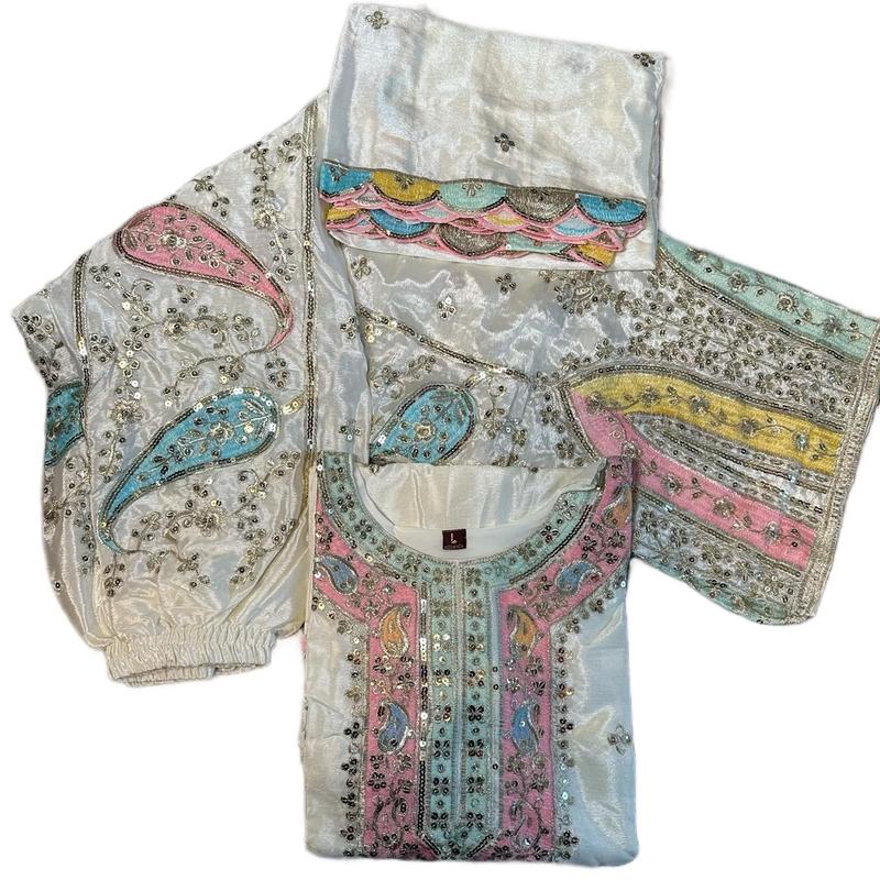 Large Palazo Partywear Kurta Set for Women