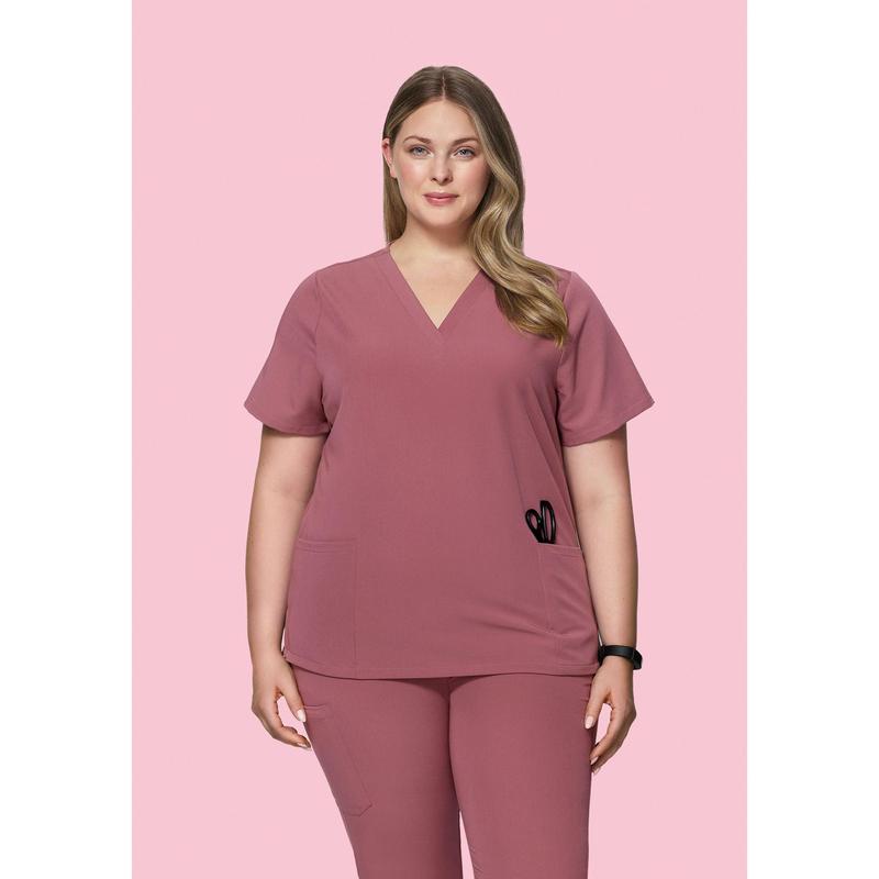 6 Pocket Top Mauve