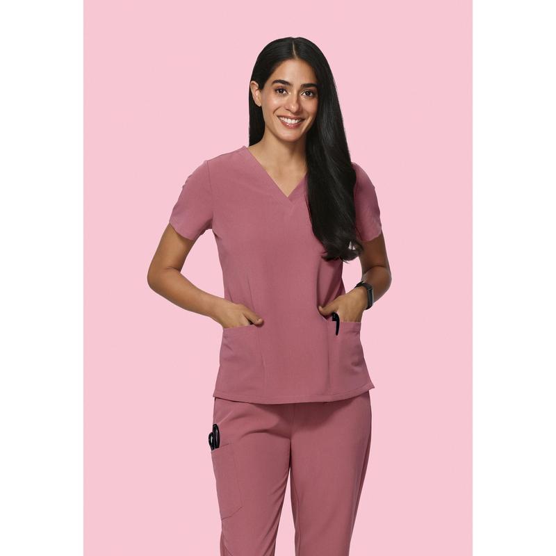 6 Pocket Top Mauve