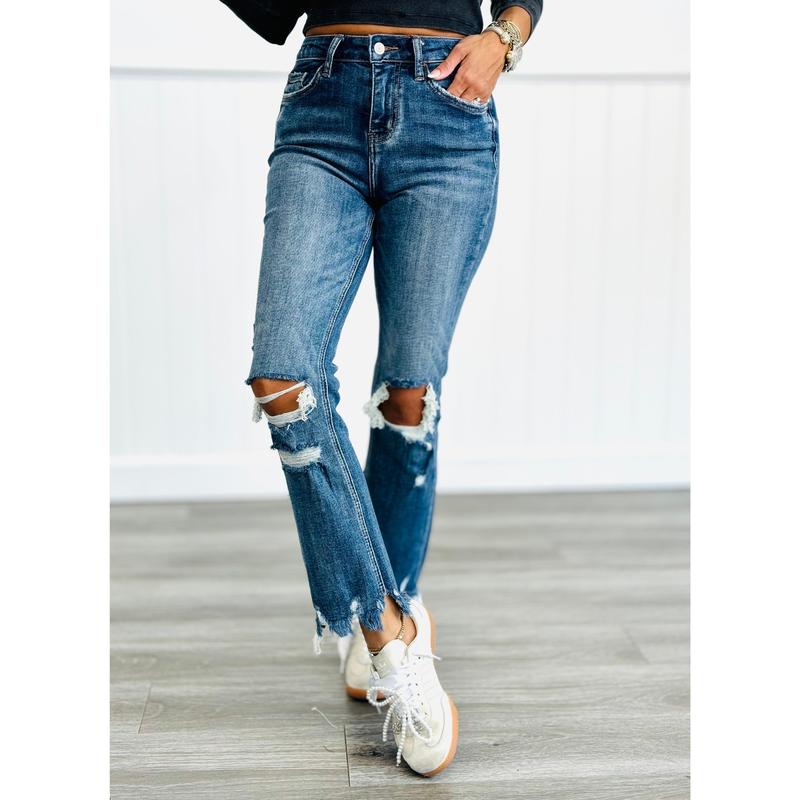 Record Setting Slim Ankle Jeans (Reg & Plus)