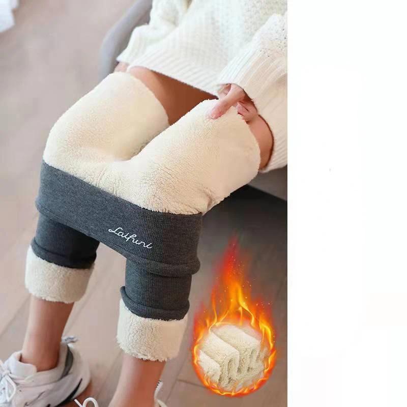 Winter Warm Leggings Women Adding Velvet and Thickening Leggings Small Feet Pencil Pants Outdoor Wearling Casual Stretchy PantsFleece Lined Sheer Winter Tights