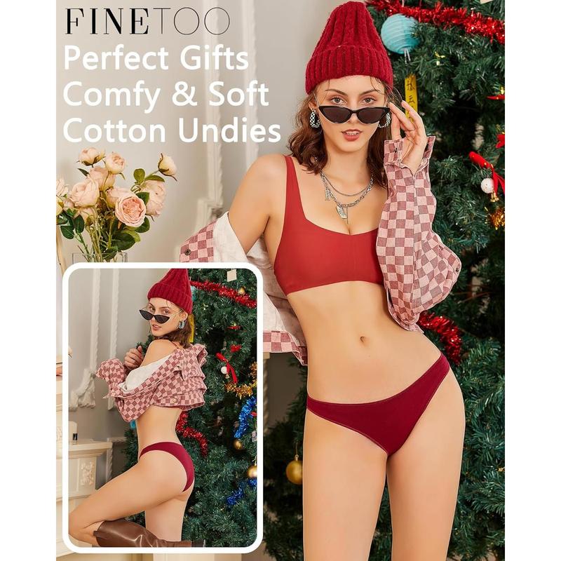 6 Pack Cotton Underwear for Women Cute Low Rise Bikini Panties High Cut Breathable Sexy Hipster Womens Cheeky S-XL