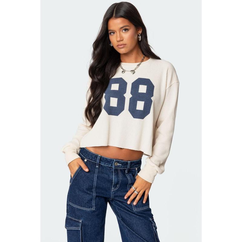 88 Waffle Long Sleeve T Shirt