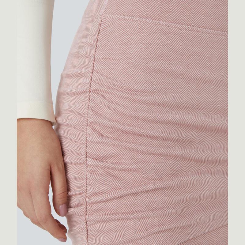 Halara High Waisted Back Pocket Bodycon Ruched 2-in-1 Herringbone Mini Casual Skirt