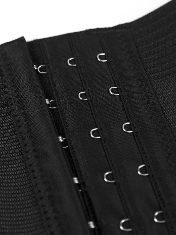 Women's High Waist Shapewear Shorts, Adjustable Hook & Eye Closure Tummy Control Shaper, High Stretch Shapewear Bottoms for Daily Wear