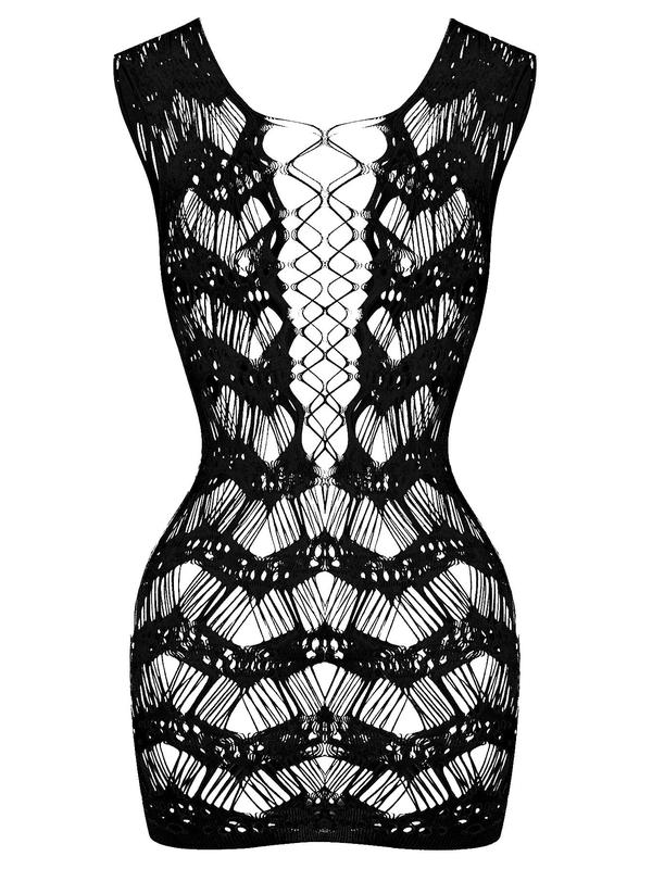 Women's Plain Cut Out Hollow Out Sheer Sexy Bodycon Lingerie Dress, Lady Comfort Tight-fitting Solid Color Dress for All Seasons, Fashion Women's Lingerie for Daily Wear, Womenswear
