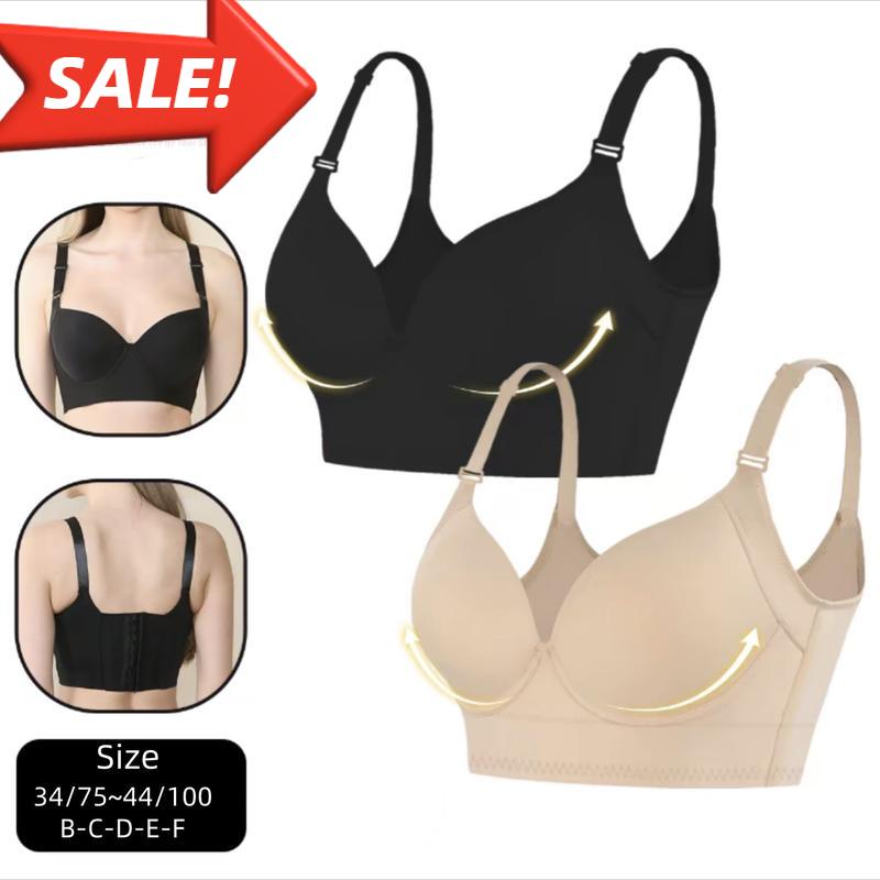 [50% Off ]Women Push-Up Bra, Full Coverage Stylish Bra,Hugging The Skin While Hiding Back Fat. This Comfortable and Loose Sports Bra Is Perfect for Everyday Wear.