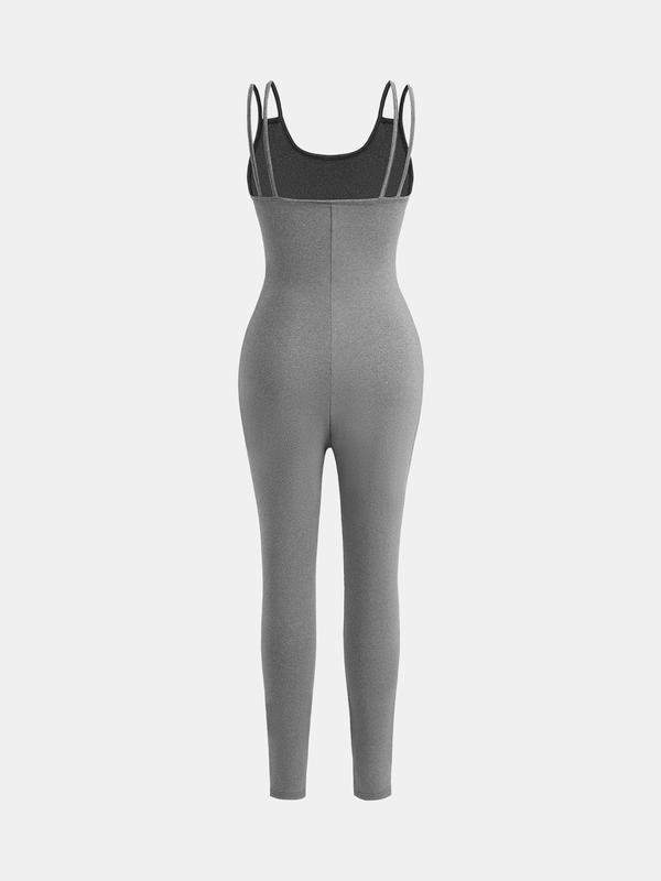 YOZY Seamless Tummy Control Cami Jumpsuit  Spaghetti Strap Square Neck Butt Lifter Shapewear, 2024 Women's Wear for All Seasons