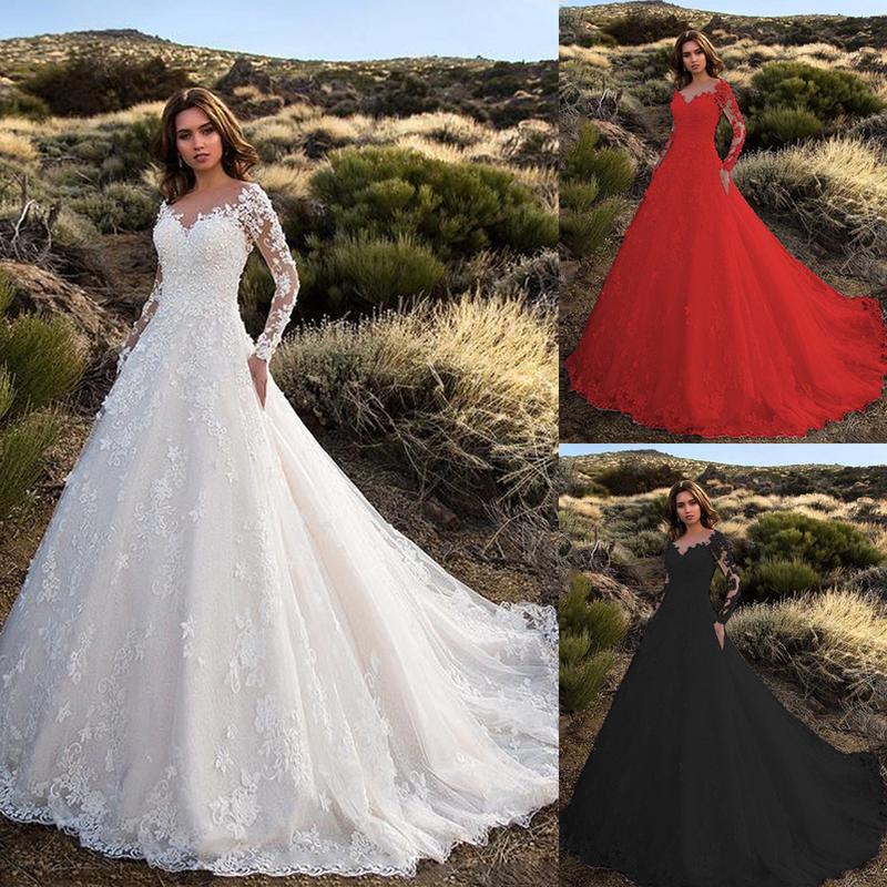 Elegant 2024 Spring New European and American Women's Clothing Long Sleeve off Shoulder Bridal Wedding Dress for Women Dress Formal Dress
