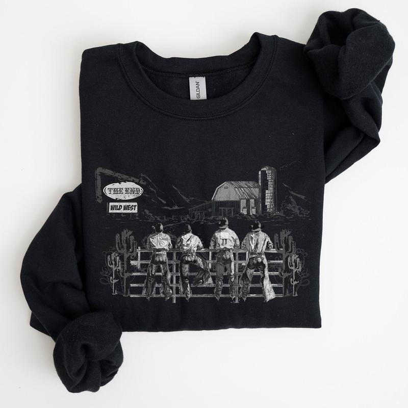Cowboys, Ranch, Cowgirls, Cute, Western, Country, Sweatshirt, Women's Crew Neck, Crewneck