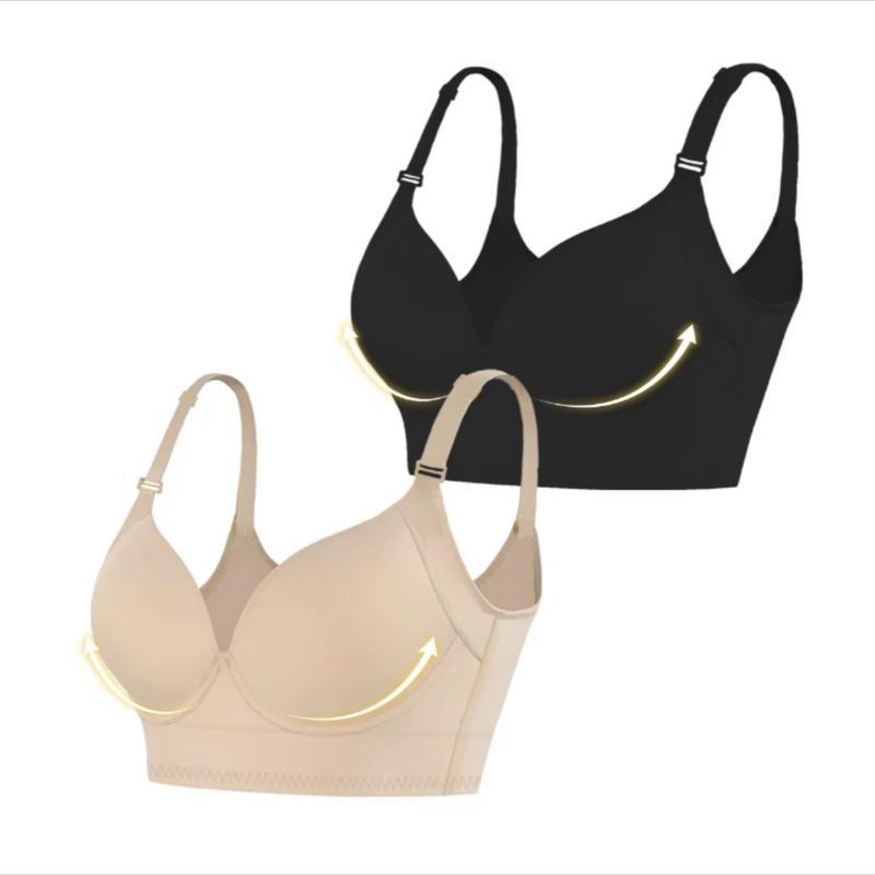 [50% Off ]Women Push-Up Bra, Full Coverage Stylish Bra,Hugging The Skin While Hiding Back Fat. This Comfortable and Loose Sports Bra Is Perfect for Everyday Wear.