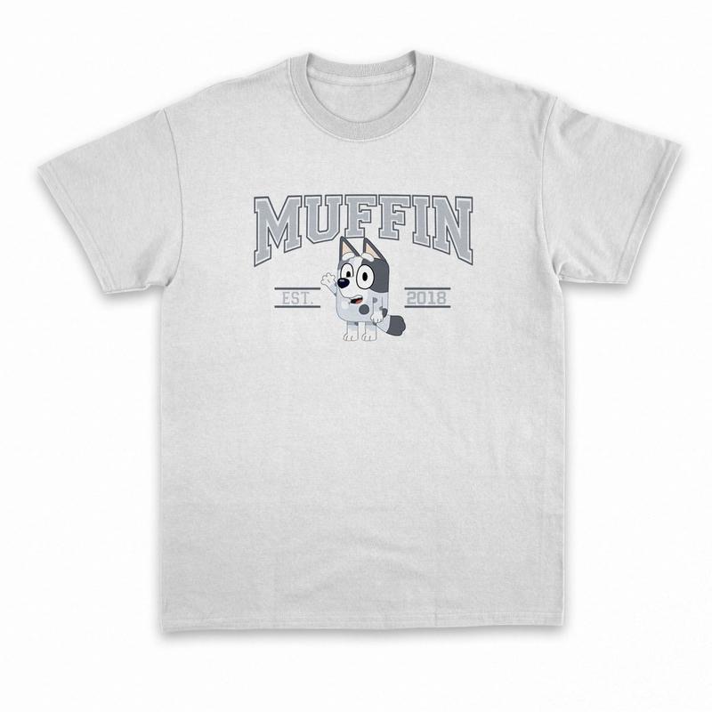 Bluey Character Shirt, Muffin Cupcake Heeler Shirt, Bluey Shirt, Bluey And Bingo Shirt, Personalized Bluey Family Shirt, Heeler Family Hoodie and Sweater; T-shirt Cotton Elegant Womenswear Clothing
