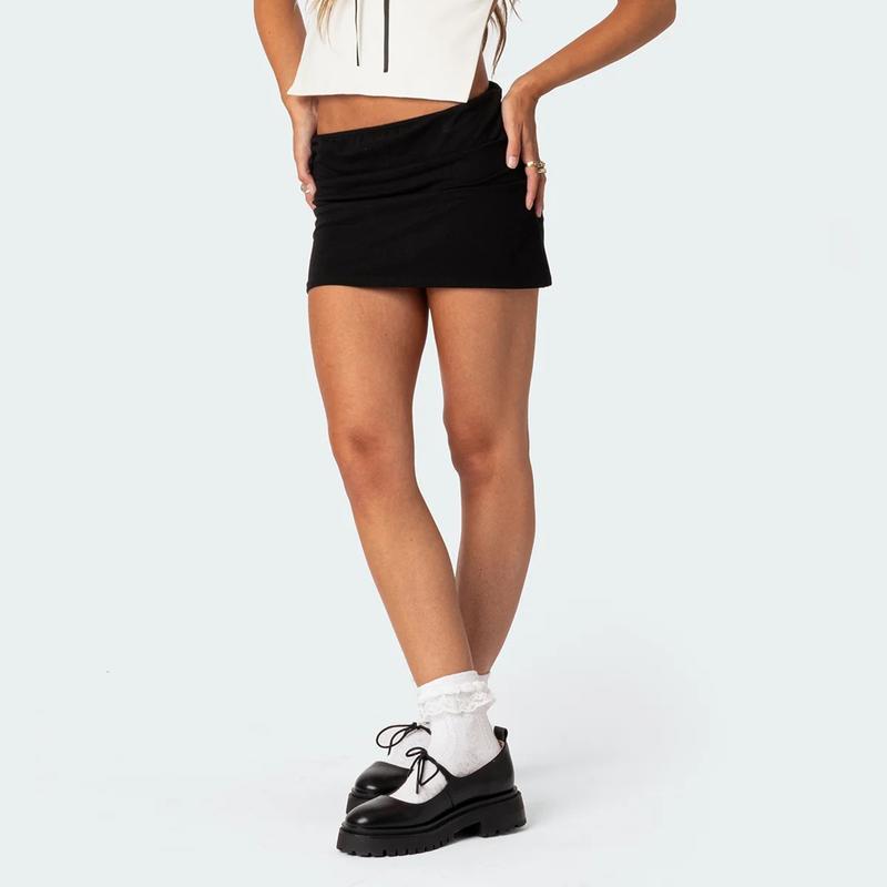 Women Mini Skirt, Low Waist SolidFit Summer Bodycon Skirt Clubwear for Daily Party Womenswear Bottom christmas 2024 ornaments christmas 2024 ornament