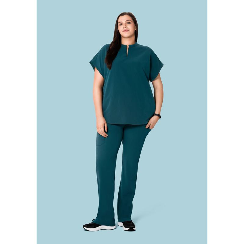 Mandarin Dolman Top Caribbean Blue