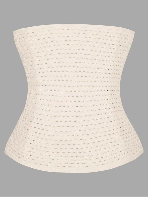 Women's Adjustable Hook & Eye Closure Corset Belt, Breathable Comfortable Tummy Control Shaper, Tummy Tuck Waist Cincher for Women