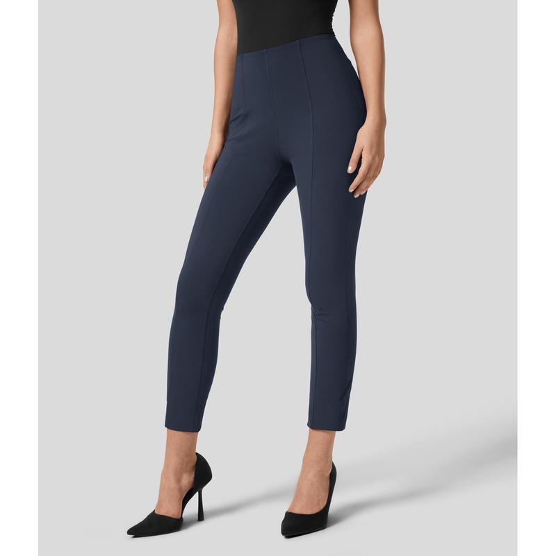 Halara Softlyzero Eco High Waisted Tummy Control Adjustable Hem Work 7 8 Pants