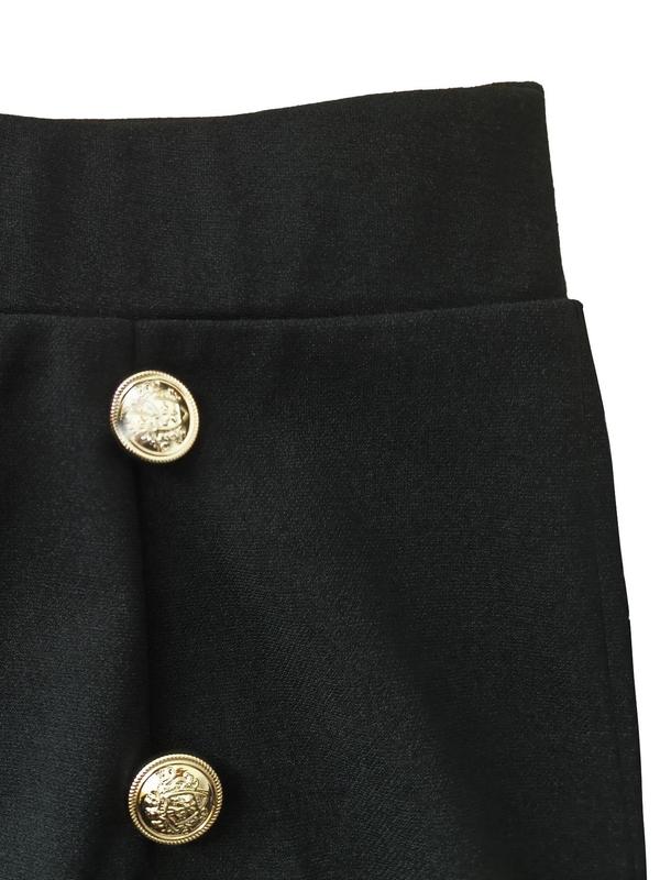 Women's Plain Button Front High Waist Shorts, Casual Solid Skinny Shorts for Summer, Ladies Bottoms for Daily Wear
