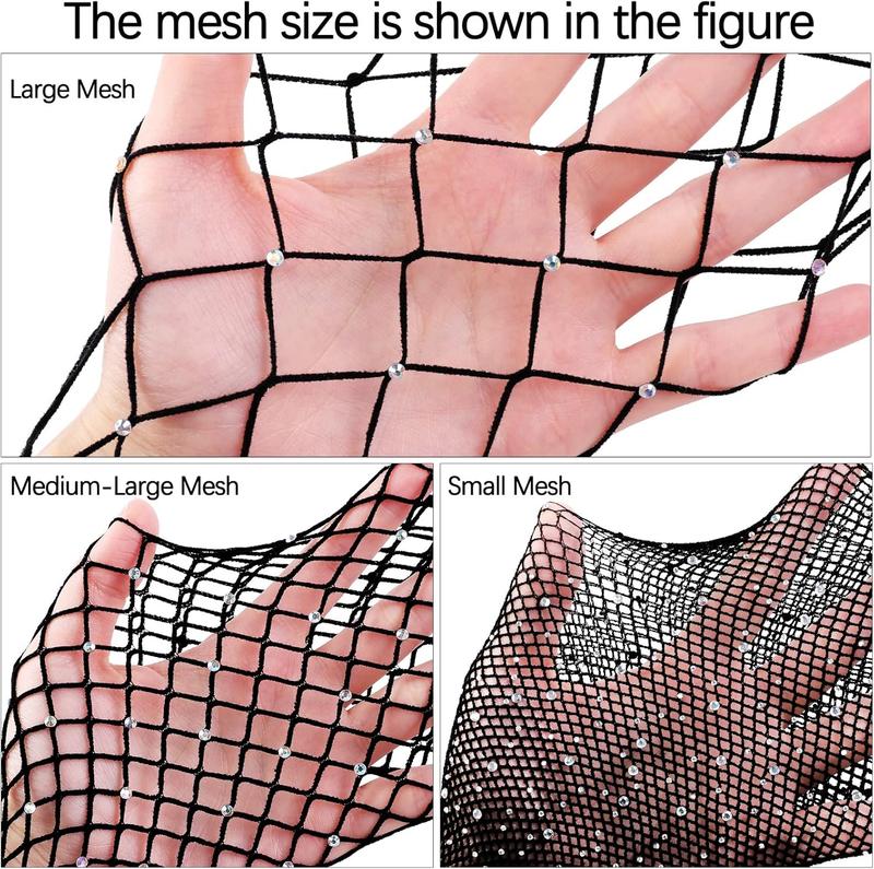 3 Pairs Sparkly Fishnets Tights Plus Size Sparkle Diamond Fishnets Sparkle Fishnets Tights Fishnet Stockings