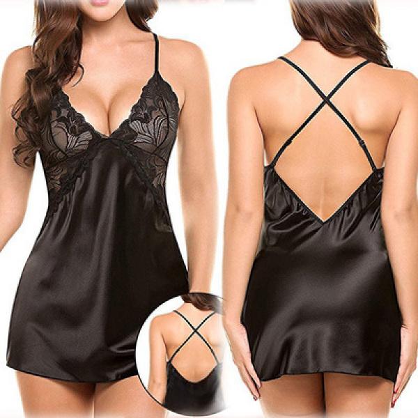 New sexy lingerie sexy women imburation silk nightdress sexy suit cute ladis' homewear