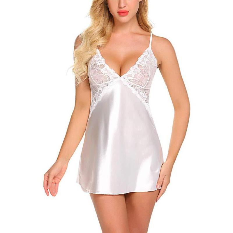 New sexy lingerie sexy women imburation silk nightdress sexy suit cute ladis' homewear